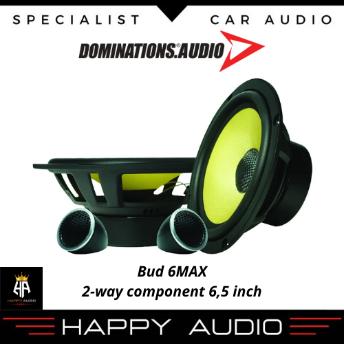 Bud 6MAX Speaker Dominations Buddy 6 Max 2 Way Split 6.5 Inch Komponen Audio 2 Jalur Respon Frekuens