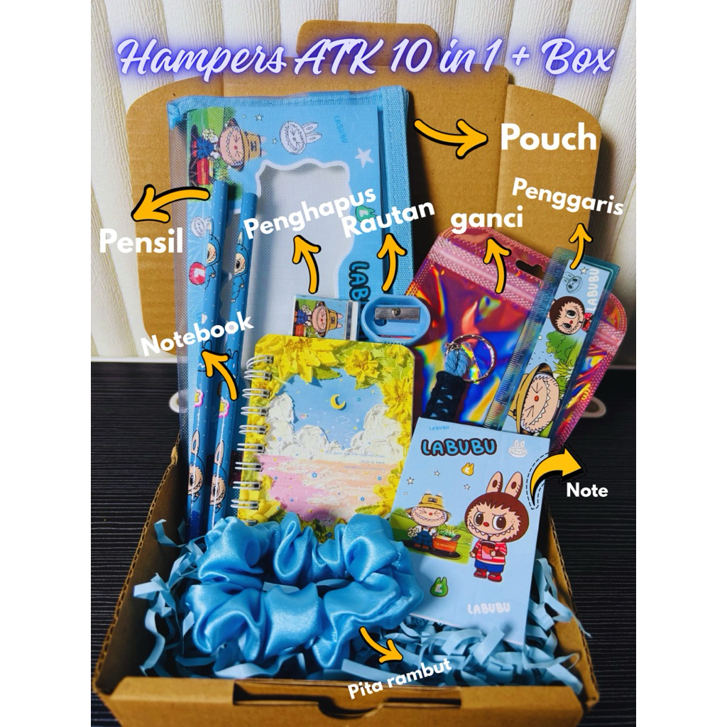 

Haikina - SET ALAT TULIS 10 IN 1 LENGKAP / STATIONERY UNTUK SOUVENIR HADIAH SEKOLAH / HAMPERS KADO GIFT / HAMPERS WISUDA ULANG TAHUN / ALAT TULIS PAKET / ALAT TULIS MURAH / PAKET ANAK UNIK DAN BERMANFAAT / BOX KADO PEREMPUAN LAKI LAKI / BUKU TULIS
