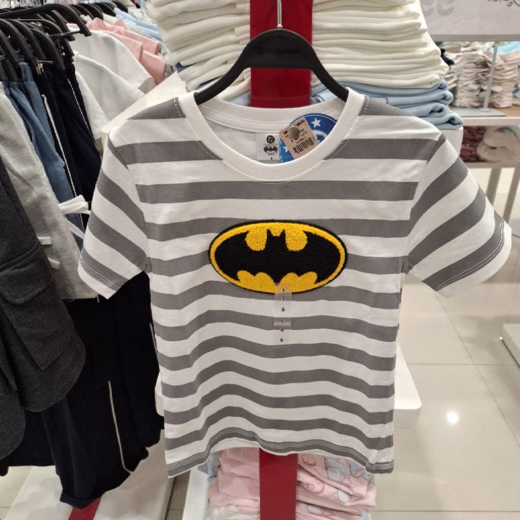 Nevada X Marvel Batman Baju Atasan Kaos Anak Laki Laki Original
