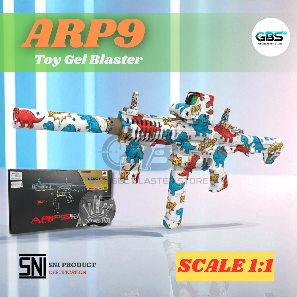 GBS ARP9 Mainan Gel Blaster Hobby Version SNI Warna Hitam
