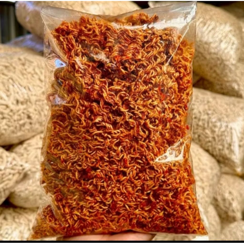 Kaloonaentier Miering Mie Kering/Mie Kremes Bumbu Melimpah Pedas Daun Jeruk Isi 1Kilo