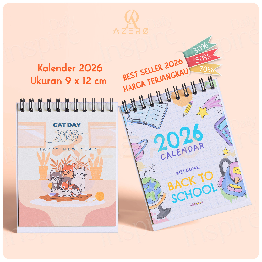 

TERBARU KALENDER MEJA 2026 / CALENDAR 2026 AESTHETIC / KALENDER PREMIUM UKURAN MINI / KALENDER MEJA