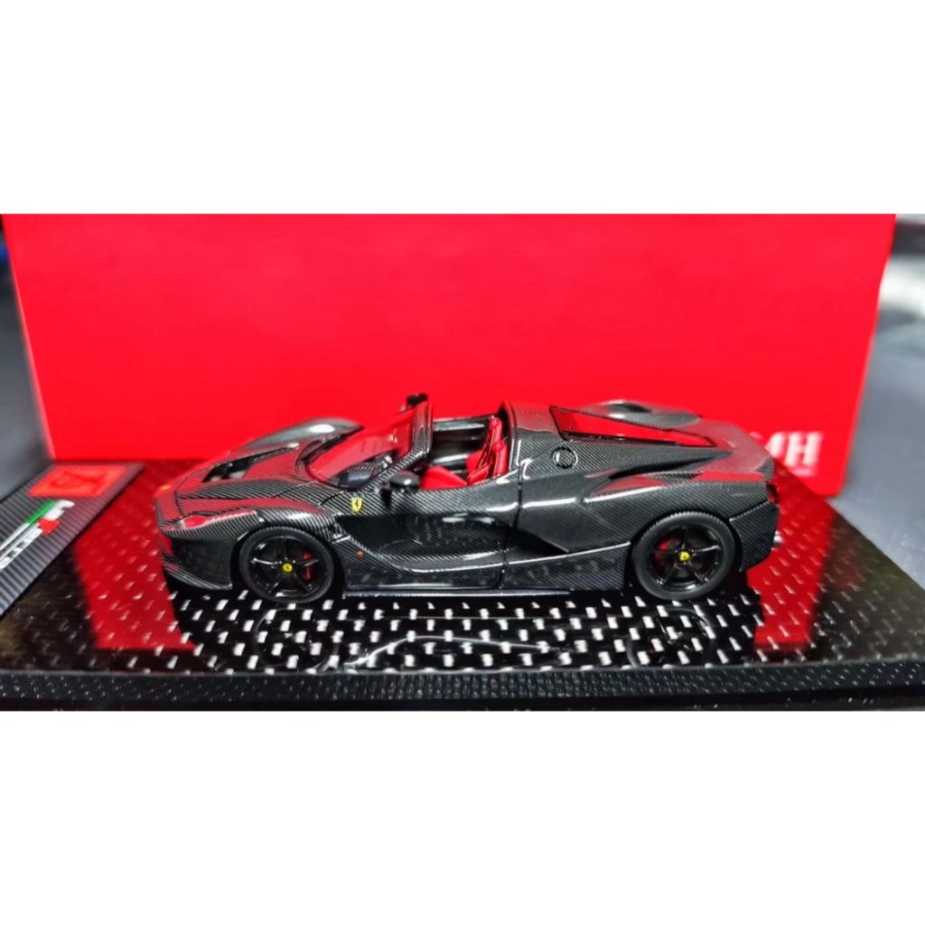 DMH LAFERRARI APERTA BLACK CARBON LIMITED EDITION DIECAST RESIN DMH LAFERRARI APERTA BLACK CARBON LI