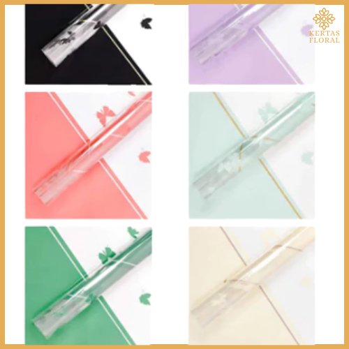 

Kertas Buket Bunga Kupu Kupu Transparan Flower Wrapping Paper Cellophane Buket KB6125