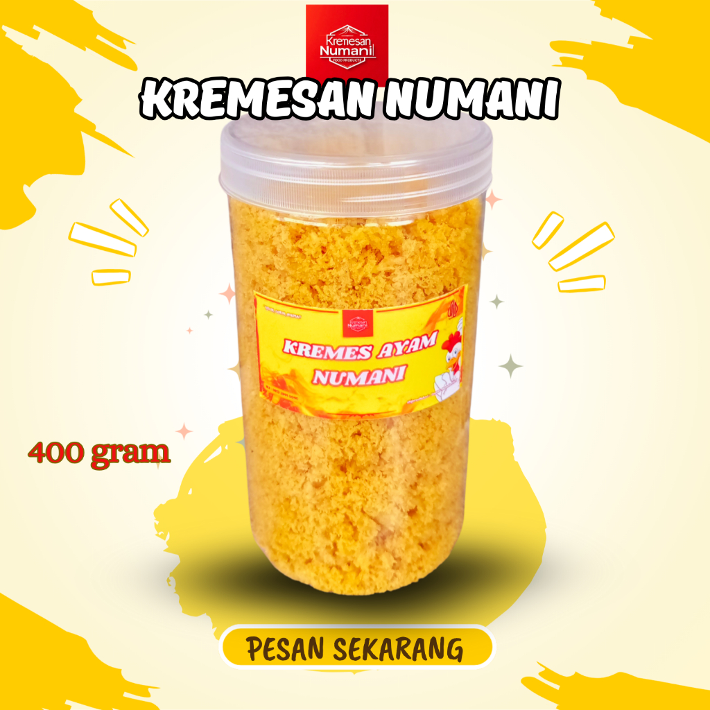 

Kremes Ayam Numani 400 gram Crispy | Non Pengawet
