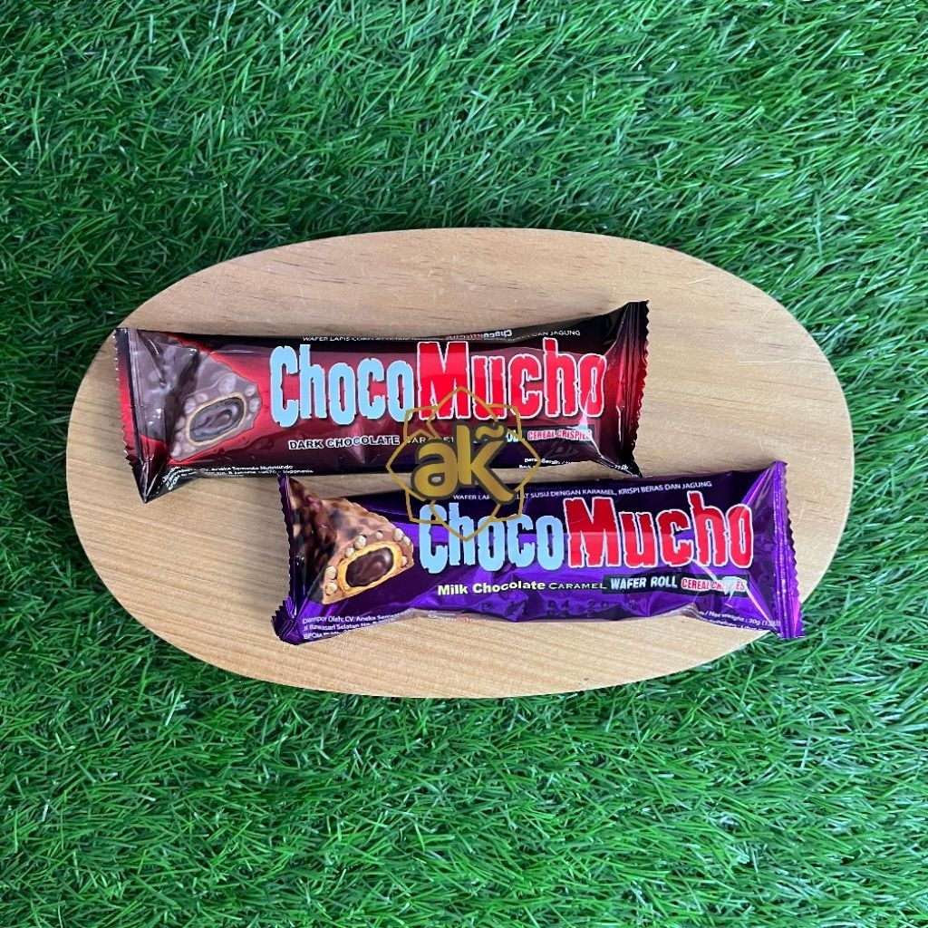 

CHOCOMUCHO WAFER ROLL COKLAT CARAMEL 30 GR ALL VARIAN HALAL | Dark chocolate | Milk chocolate