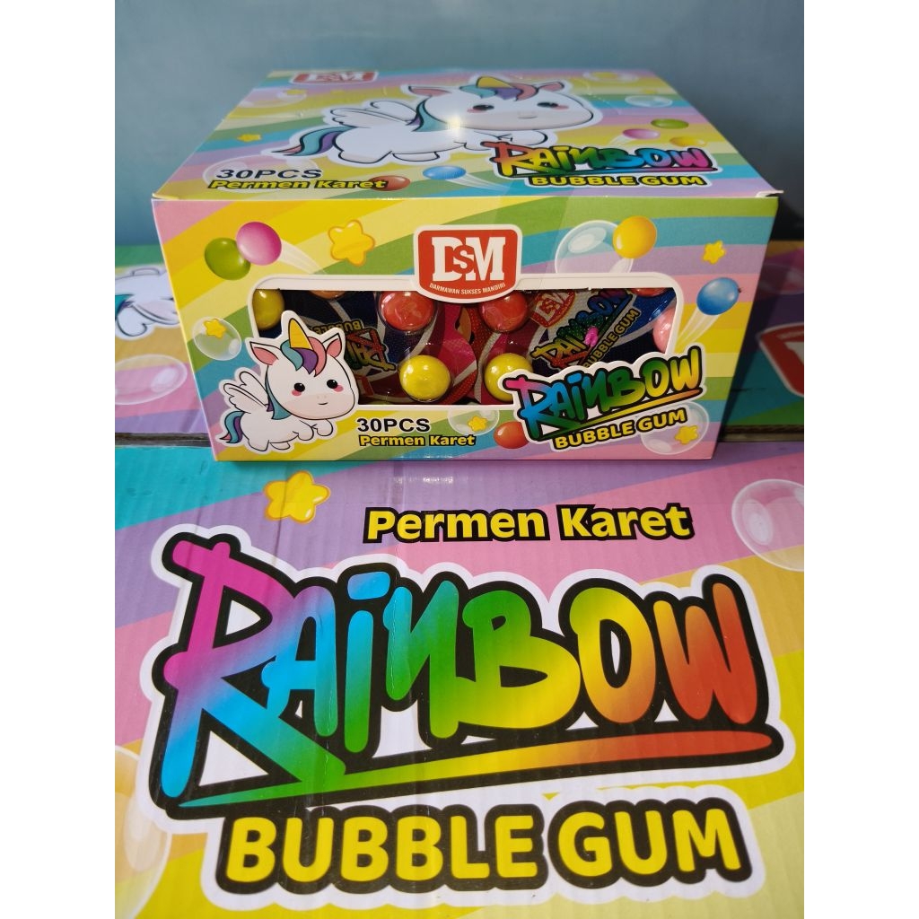 

30 PCS BUBBLE GUM KIPAS RAINBON DSM