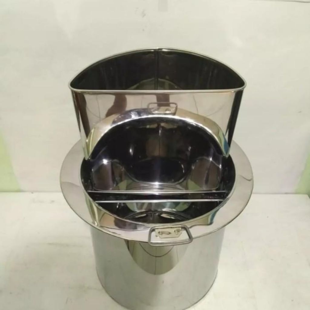 Dandang mie Ayam Sekat copot 35cm/ Panci Mie Ayam / Tong Mie Ayam 35cm