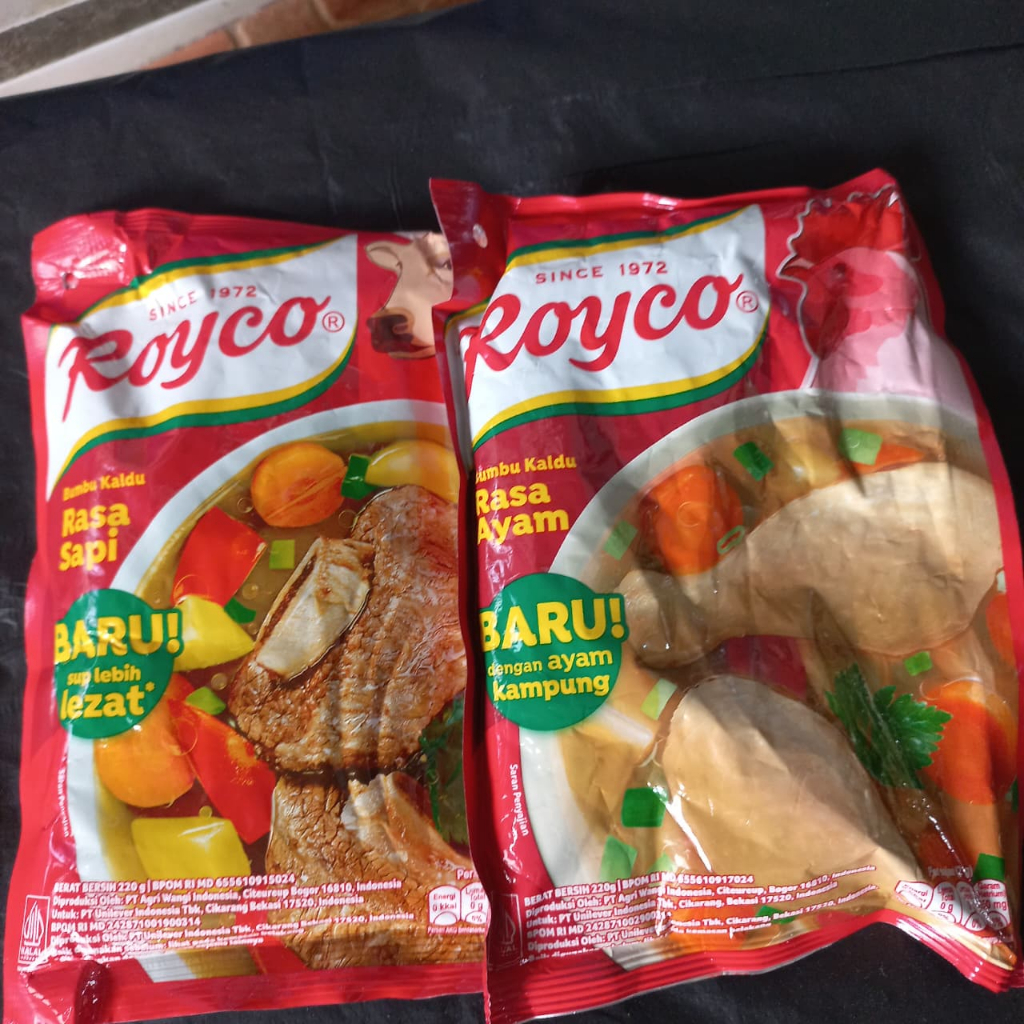 

ROYCO 250GR BUMBU PENYEDAP RASA AYAM & SAPI