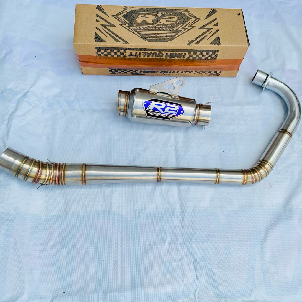 KNALPOT HEREX TIGER MP CB GL 150cc-250cc TYPE GP PRO ORIGINAL R2 MUFFLER