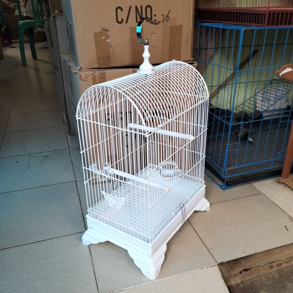 SANGKAR BESI KOTAK GANTUNG BURCIL UKURAN 20X30X60 MERK BOOM SANGKAR KANDANG BURUNG KONIN, SOGON PREN