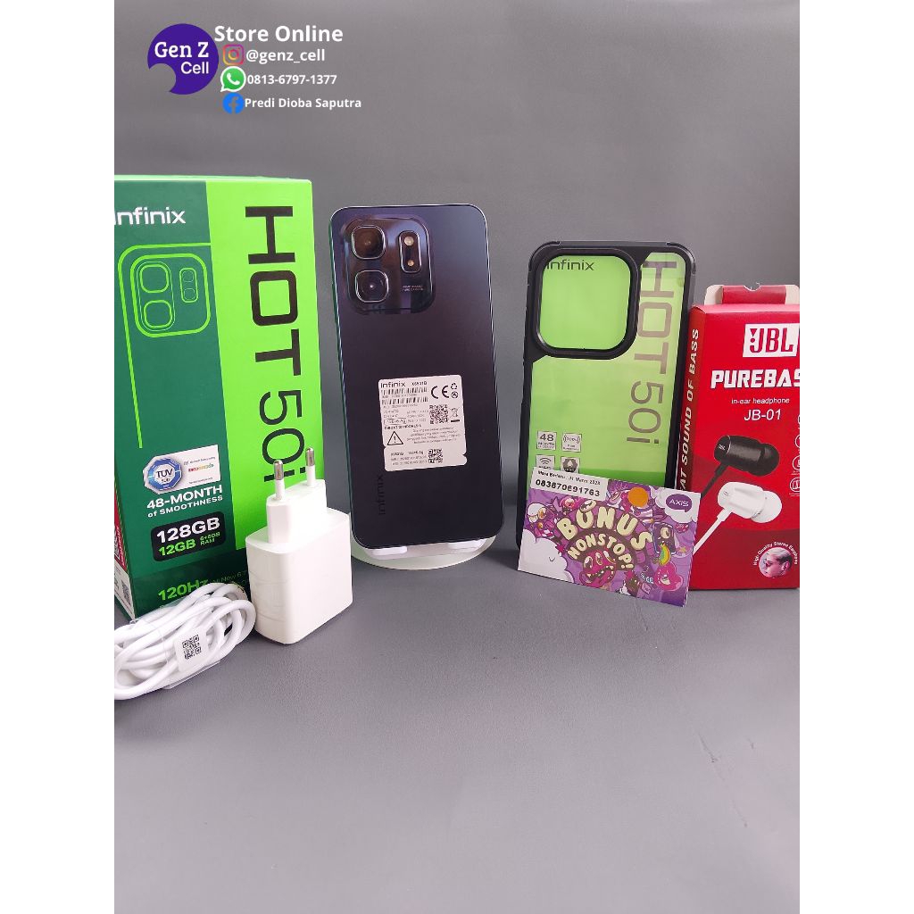 Infinix Hot 50i 6GB/128GB | HP Gaming Murah | Bekas Mulus 99%