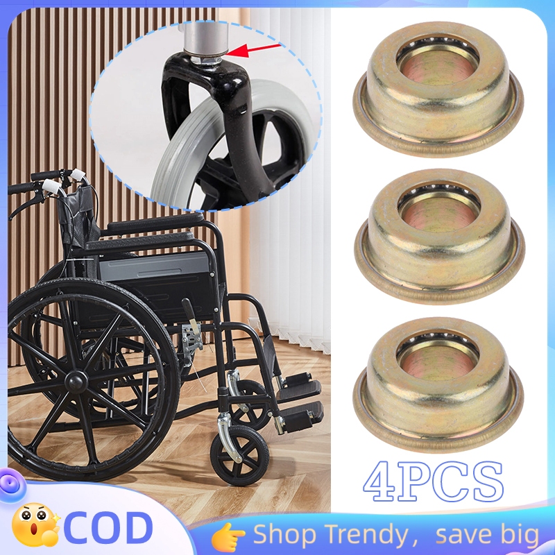 4pcs /1set bearing kursi roda depan bearing roda depan kursi roda laher kursi roda Suku Cadang Kursi