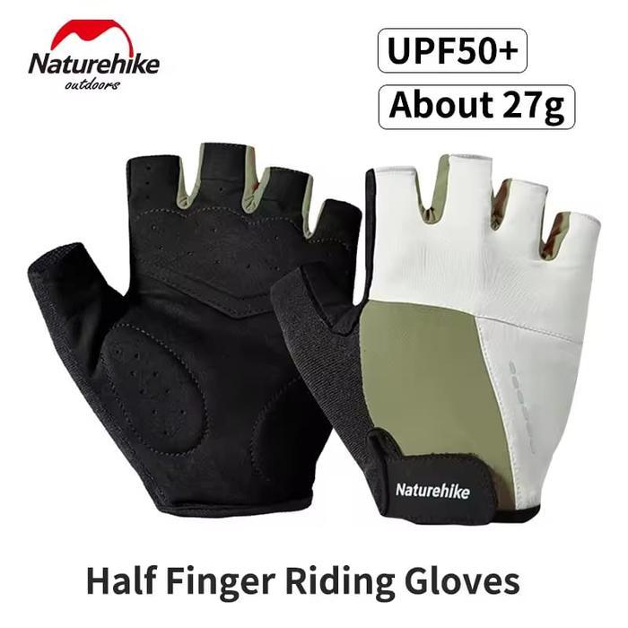 Sarung tangan sepeda motoran gym Half Finger Riding Gloves Naturehike CYY2411FS010