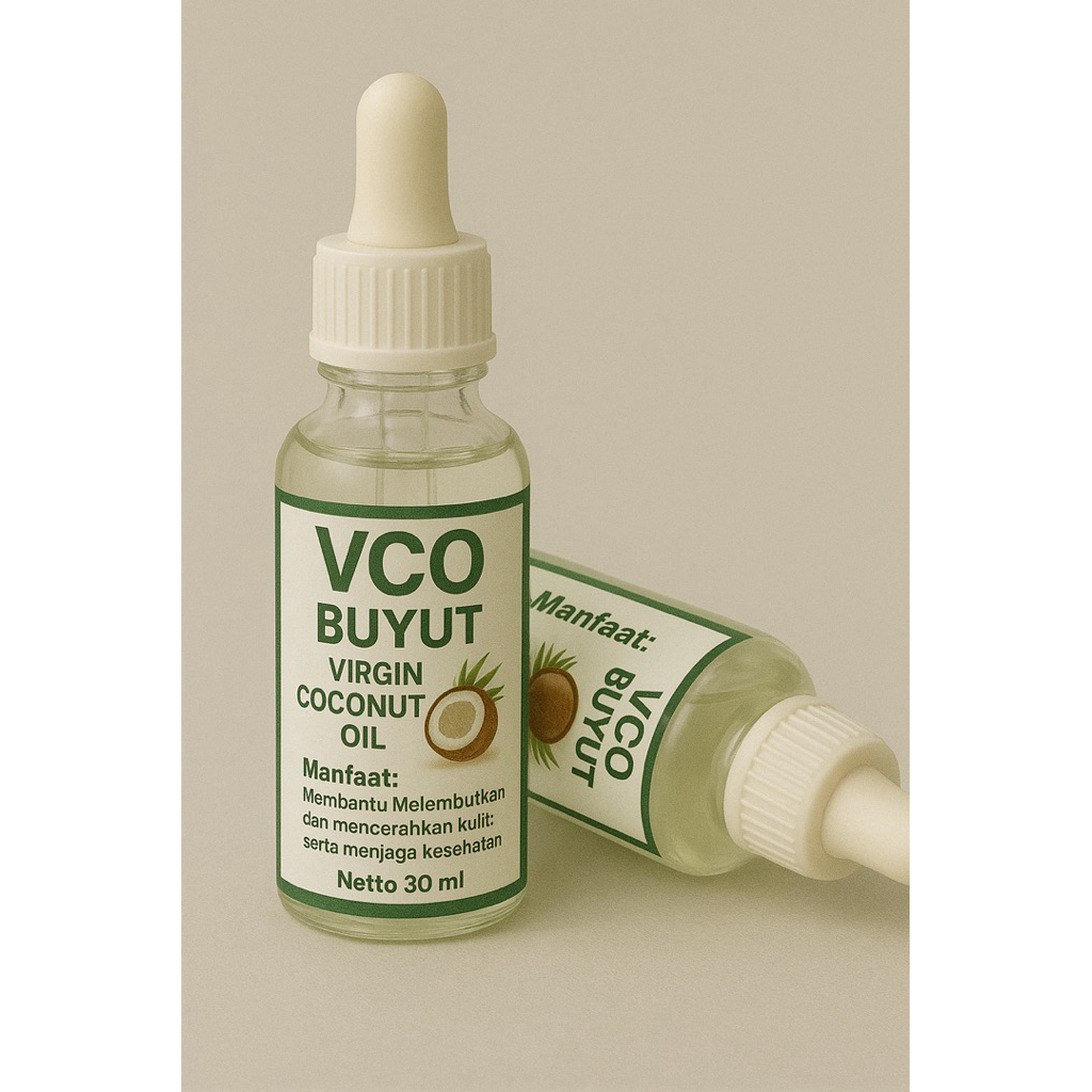 

VCO BUYUT Virgin Coconut Oil 100% minyak kelapa Asli kemasan 30ml