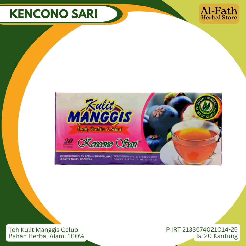 

Teh Kulit Manggis Kencono Sari Mengontrol Gula Darah Meningkankan Daya Tahan Tubuh