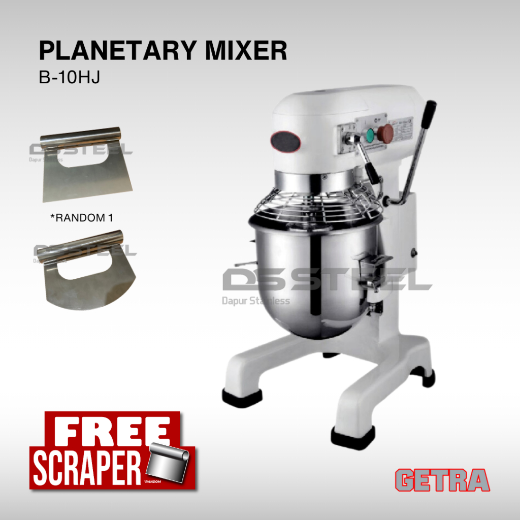 Planetary Mixer GETRA B-10HJ / Mixer GETRA B10HJ / Pengaduk Adonan Kue GETRA B 10HJ / Mixer Roti Get