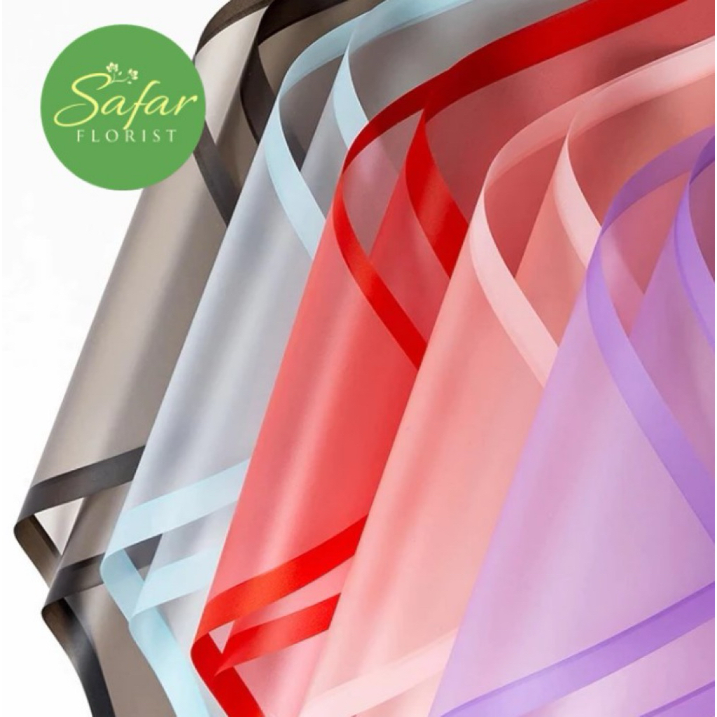 

[ 5 Lembar ] Film Matte Transparan Cellophane Flower Wrapping Paper Kertas Buket Bunga