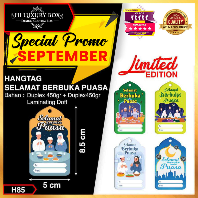 

Hangtag|Hangtag Murah|Hangtag Puasa|Hangtag Selamat Berbuka Puasa|H85