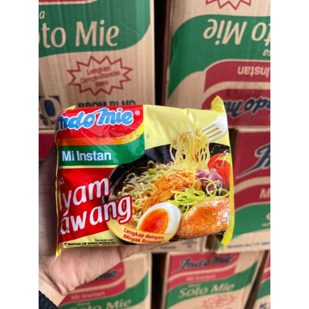 

Mie instant Indomie Rasa Ayam bawang 1Dus isi 40Pcs