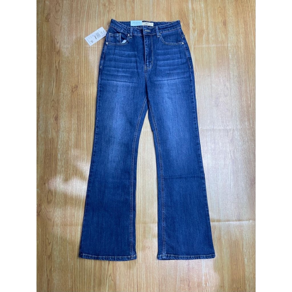 celana cutbray jeans M&B kode 9148 warna darkblue