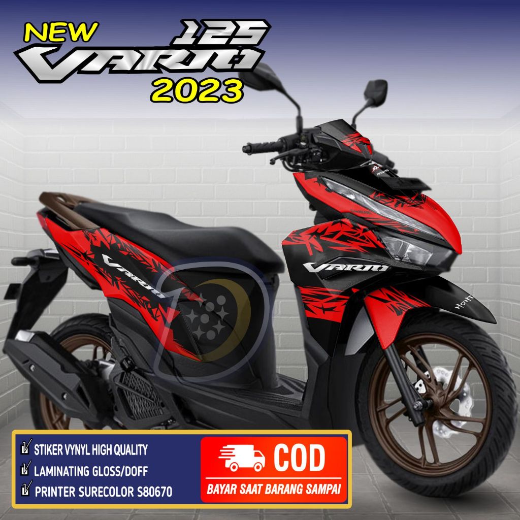 Stiker full body Vario 125 2023 Striping Honda Vario 125 New 2023 Decal Vario 125 2023 Abstrack