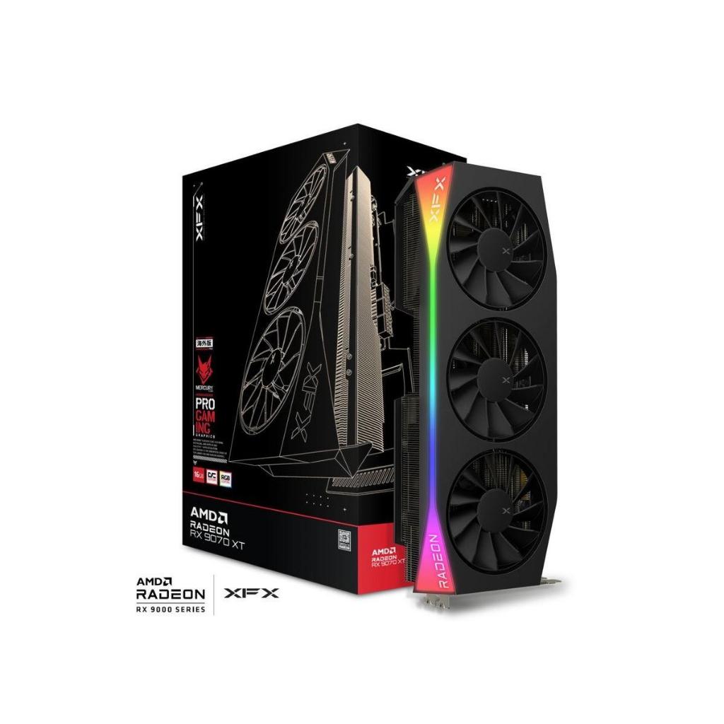 XFX Mercury AMD Radeon RX 9070XT OC Gaming Edition with RGB 16GB GDDR6 / RX9070 XT