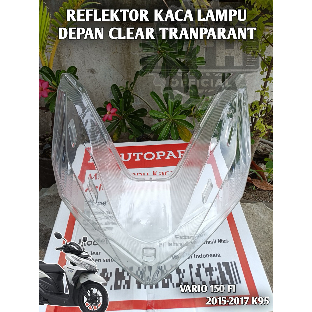 Kaca lampu depan vario 125/150 led old/kaca lampu depan vario 125 led old bening