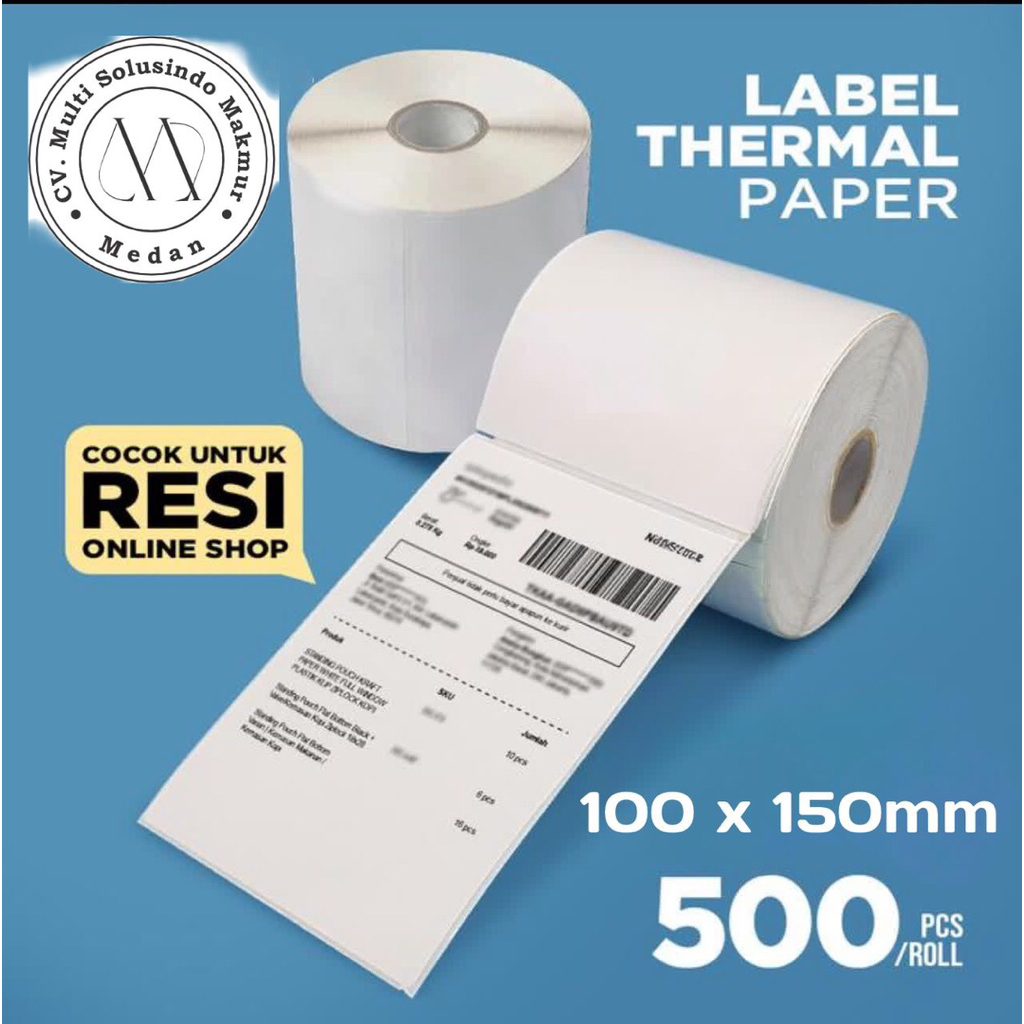 

Sticky Label Thermal 100x150mm A6-500pcs