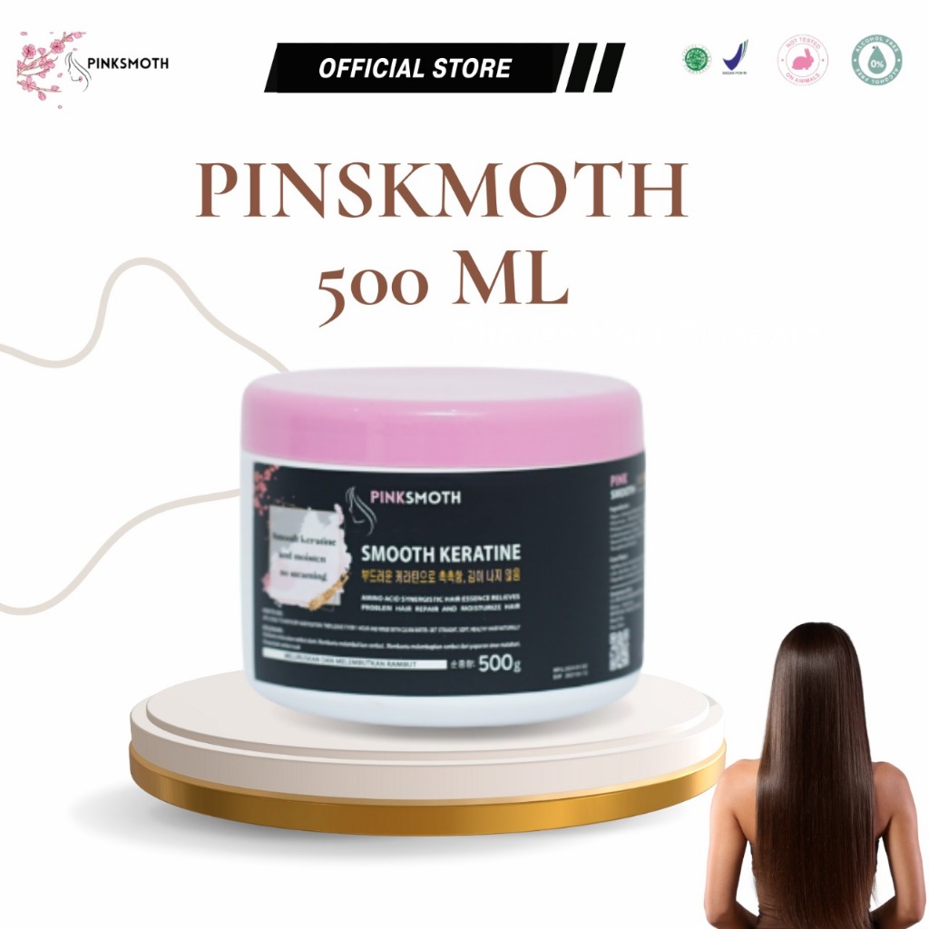 PINKSMOTH SMOOTHING PELURUS TANPA CATOK KOREA 500ml