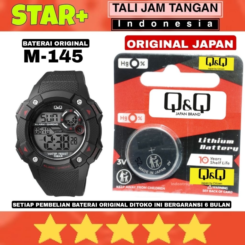 Batre Baterai jam tangan qq q&q qnq m145 original bergaransi