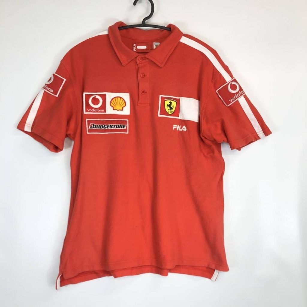 Polo Ferrari X Fila Vintage Original Official Merchandise Scuderia Ferrari F1 2002 Rare