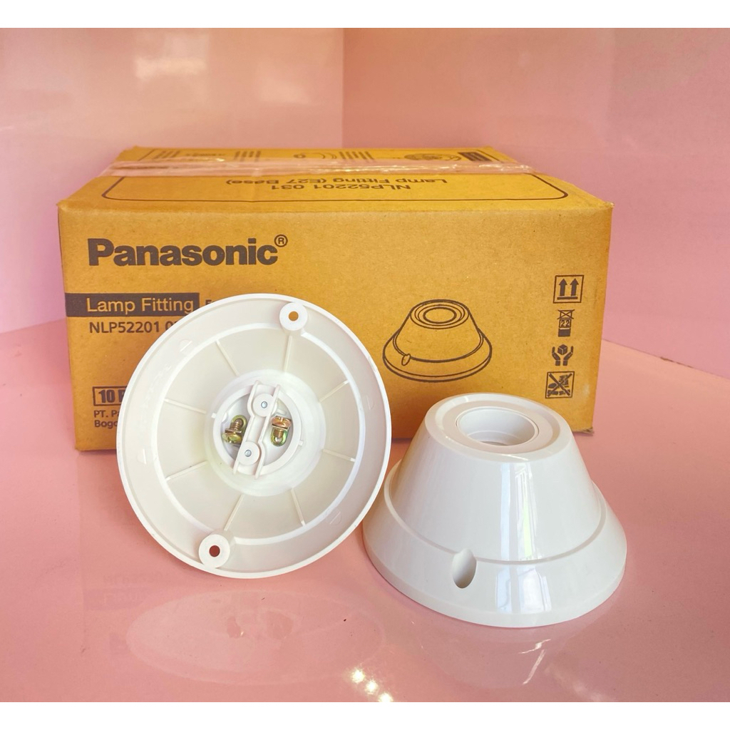 PANASONIC FITTING LAMPU PLAFON E27 | PANASONIC ORIGINAL NLP52201 031 BULAT