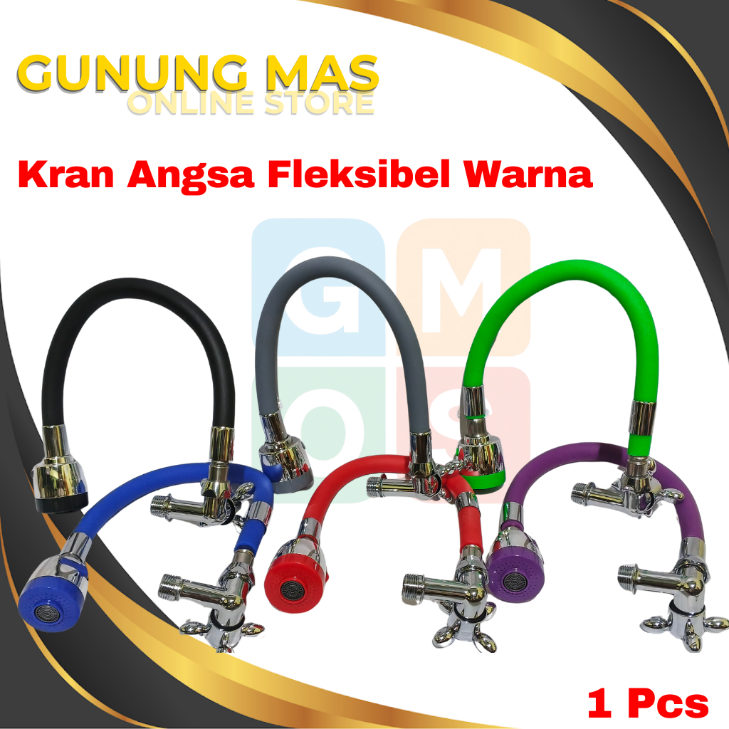 Kran Angsa Fleksibel Anti Karat // Kran Dapur Fleksibel // Kran Wastafel // Kran Cuci Piring Fleksib