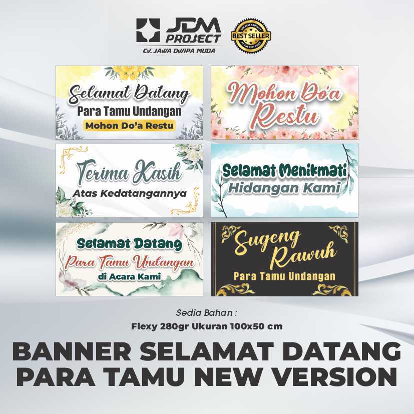 JDM Project - Banner Selamat Datang Para tamu NEW VERSION