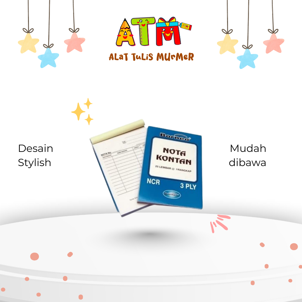 

Nota/Bon/Faktur/Nota NCR Borneo B-3/1pcs