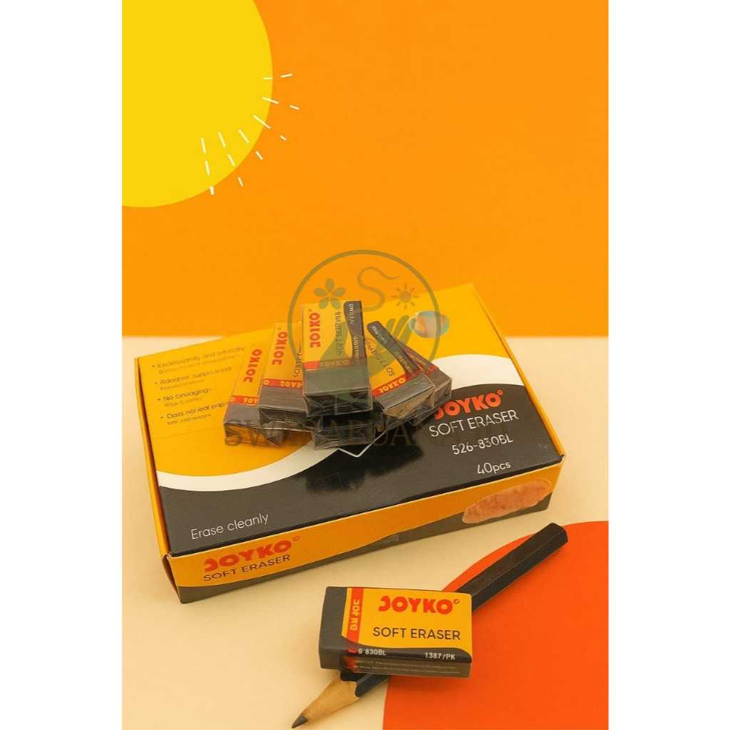 

JOYKO Soft Eraser 526-B40BL – Penghapus Berkualitas Tinggi (40 Pcs/Box)