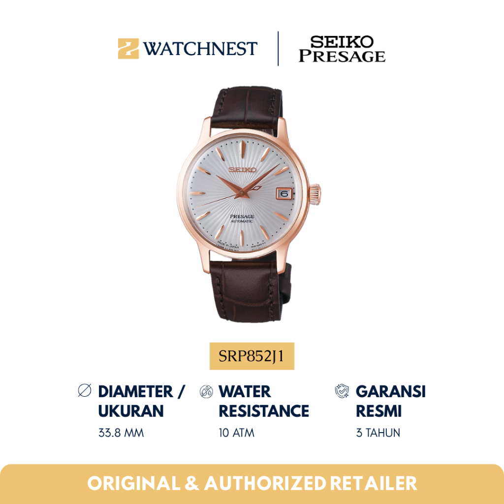 Jam Tangan Wanita SEIKO PRESAGE SRP852J1 Original Resmi Garansi 3 Tahun