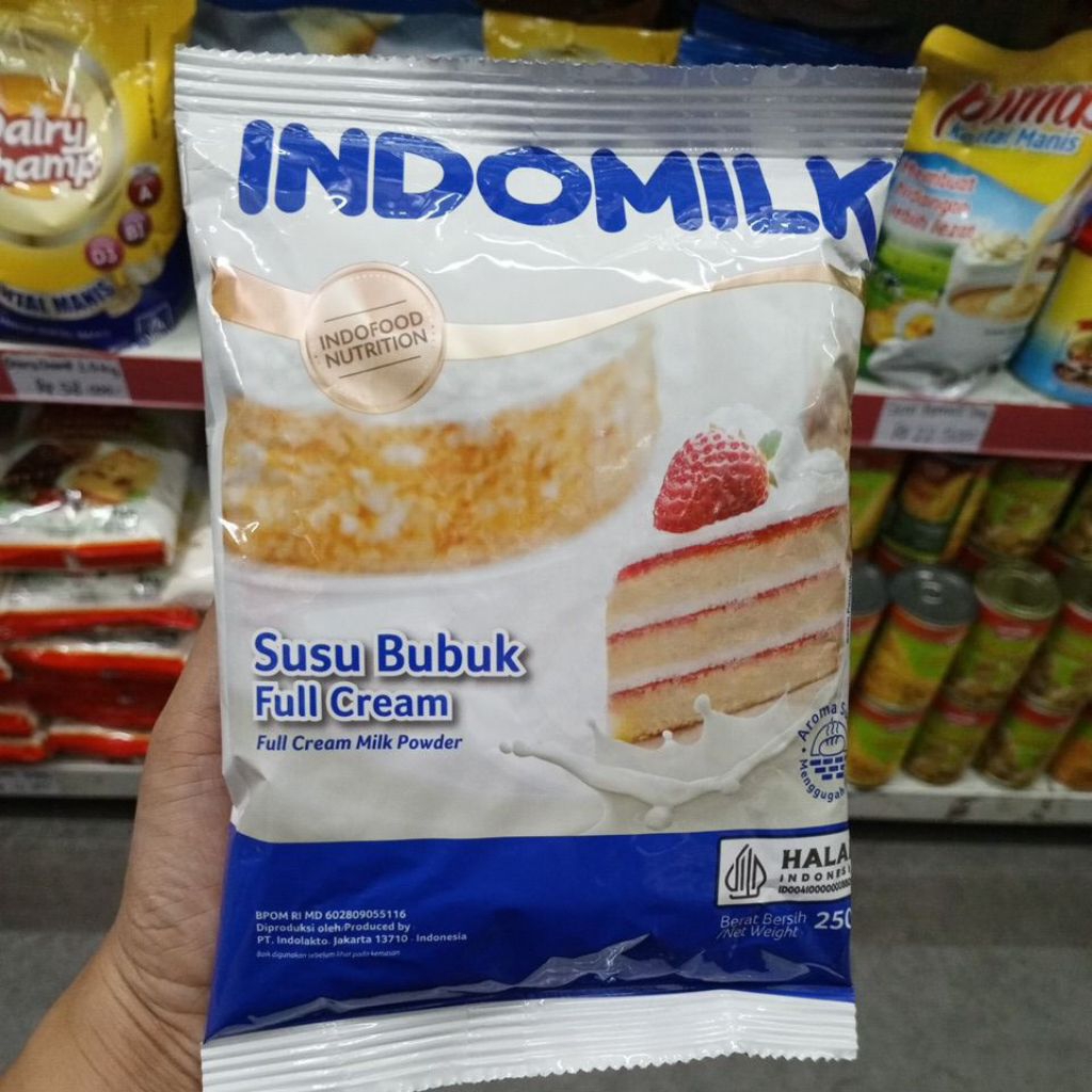 

Indomilk susu bubuk full cream 250g