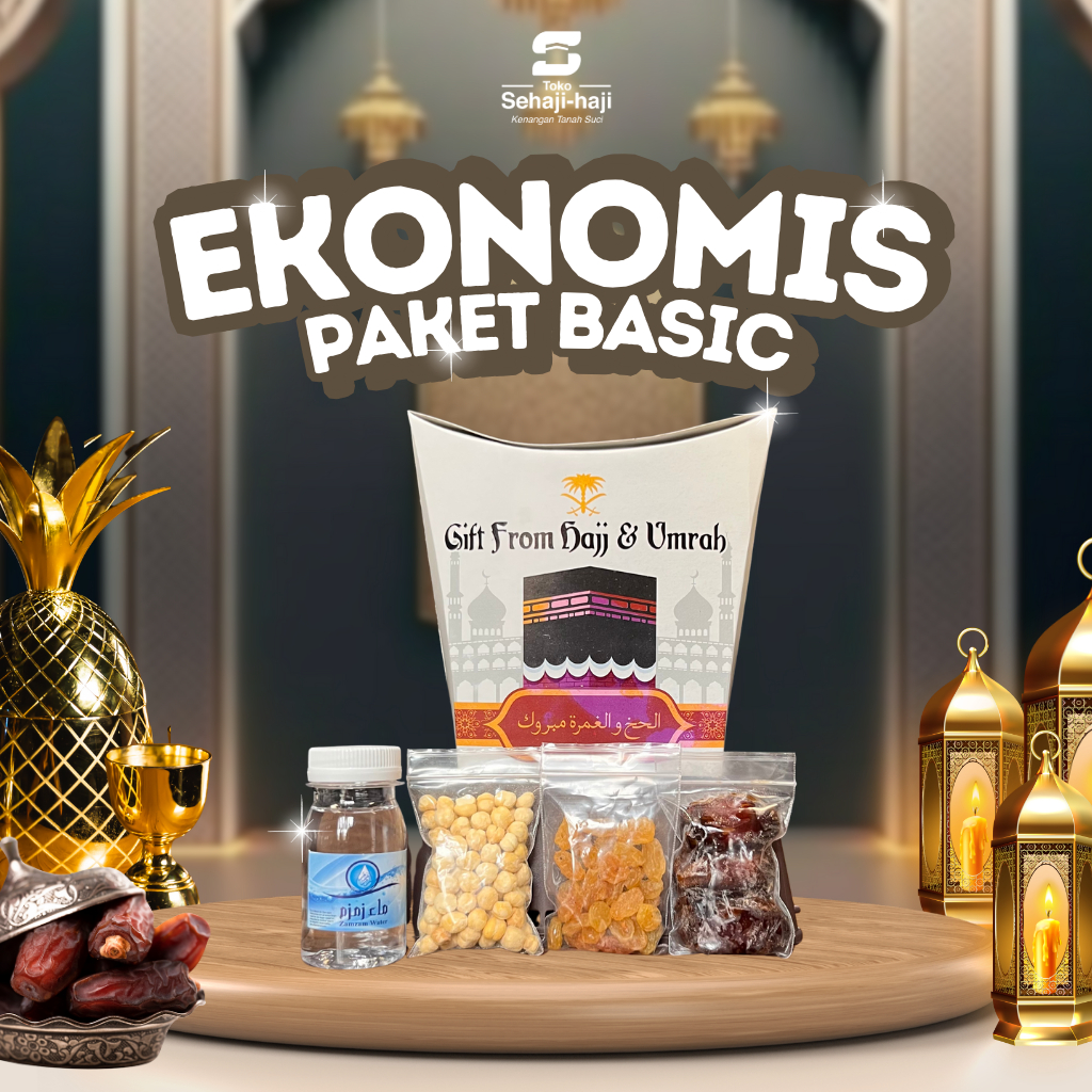 

Paket Oleh Oleh Haji Umroh Ekonomis Hampers Kenangan Tanah Suci Paper Bag Souvenir Sehajihaji