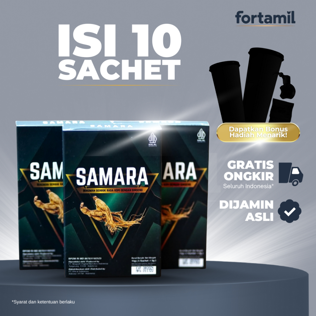 

Samara Koffie & Ginseng Kesehatan Pria Stamina Vitalitas