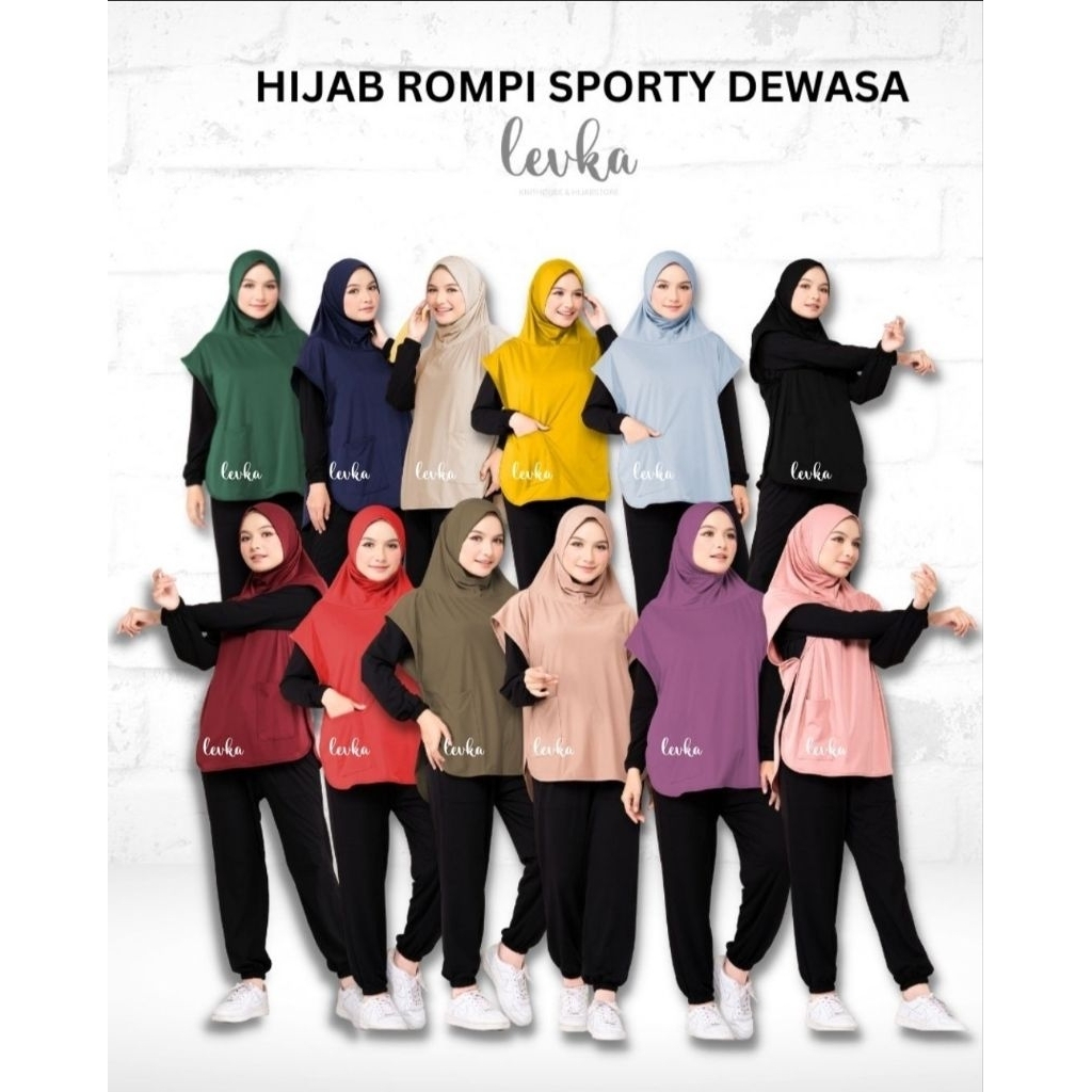 Leika Hijab Rompi Sporty
