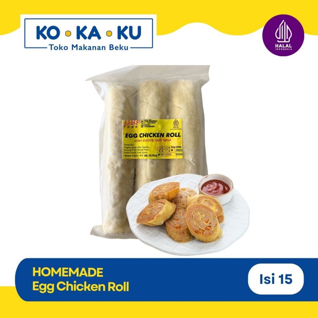 

DBP Food - Homemade Egg Chicken Roll - Isi 15