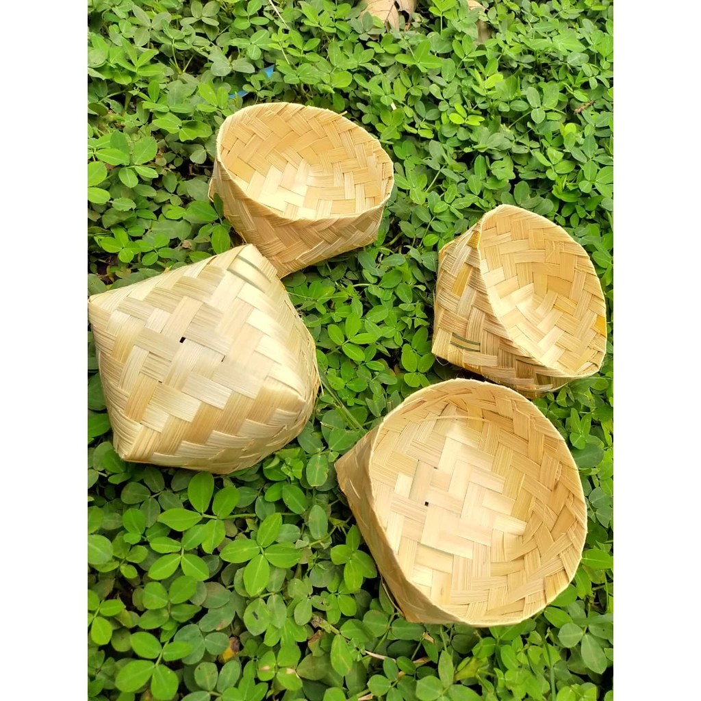 Kotak Besek Mini/piti 10x10x7 Anyaman Bambu Untuk Souvenir Mug Dus Mika Skat Kecil