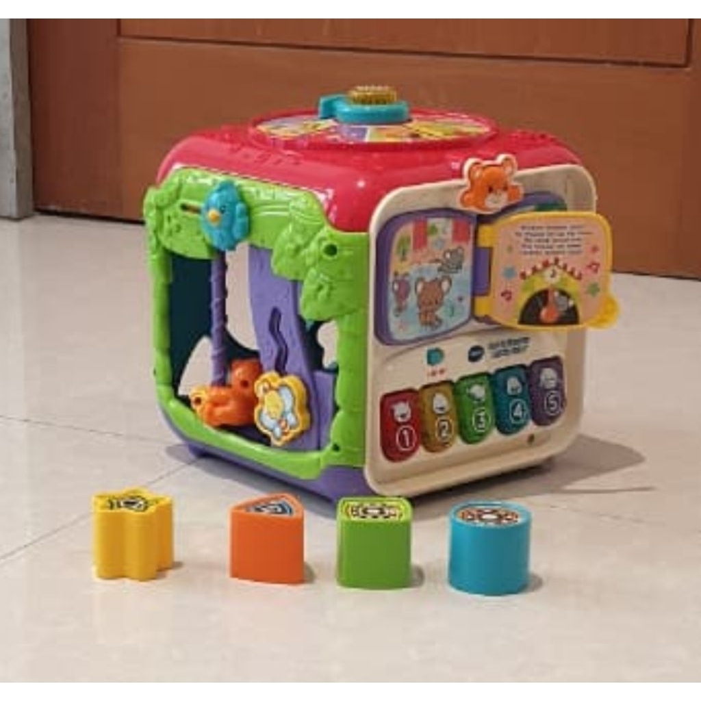 Vtech Alphabet Cube Mainan Edukasi Kubus Anak Musik Lagu ABC