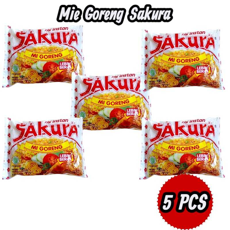 

Paket Mie Goreng Sakura Halal Isi 5 Pcs Mie Instan