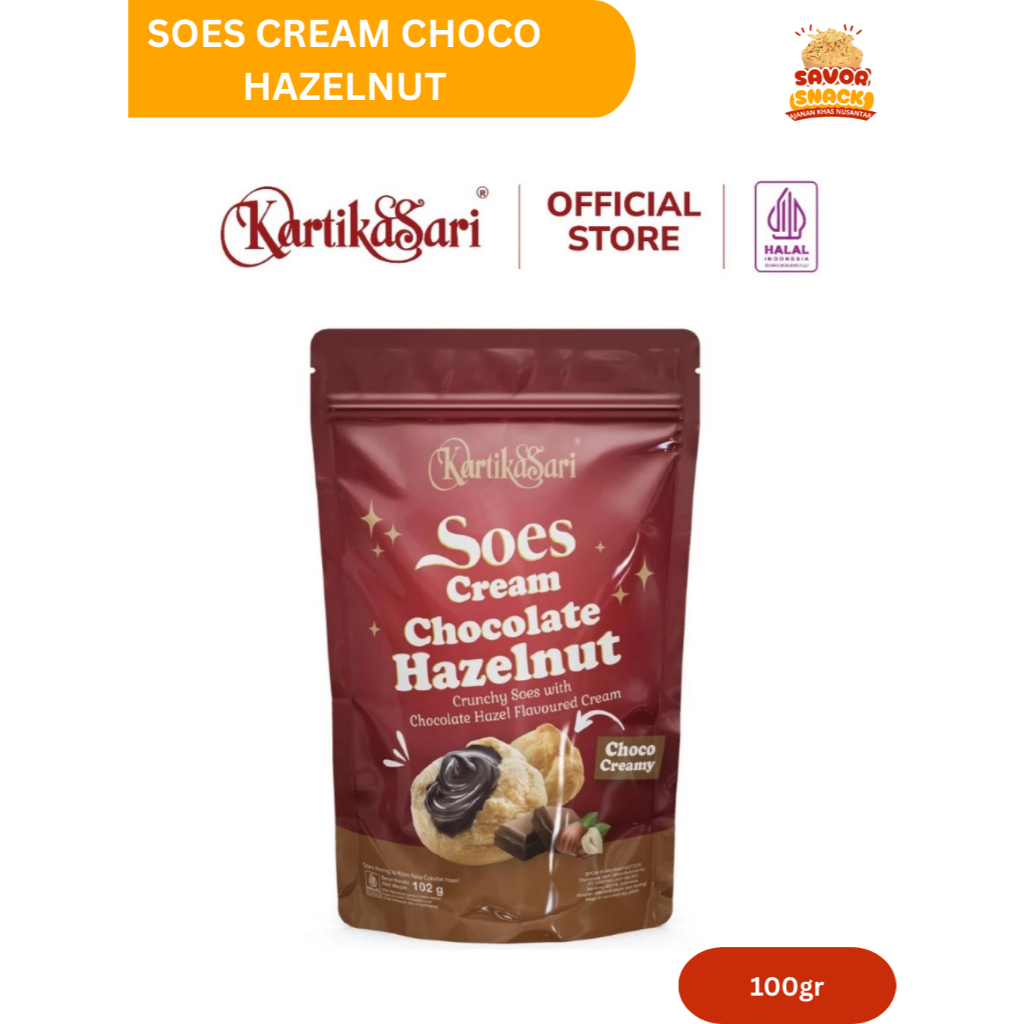 

Soes Cream Chocolate Hazelnut | Soes Cream Kartika Sari