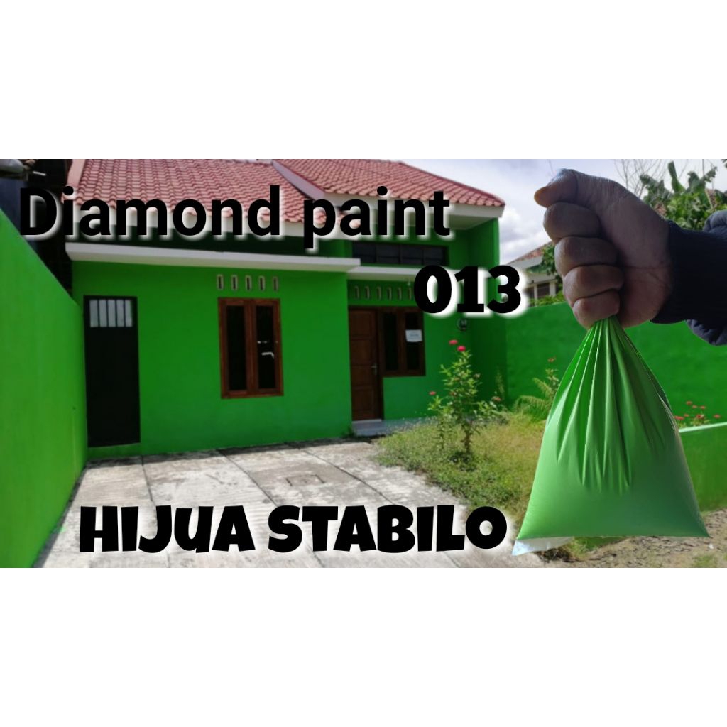 Cat Tembok Kiloan Hijau Stabilo Diamond Paint