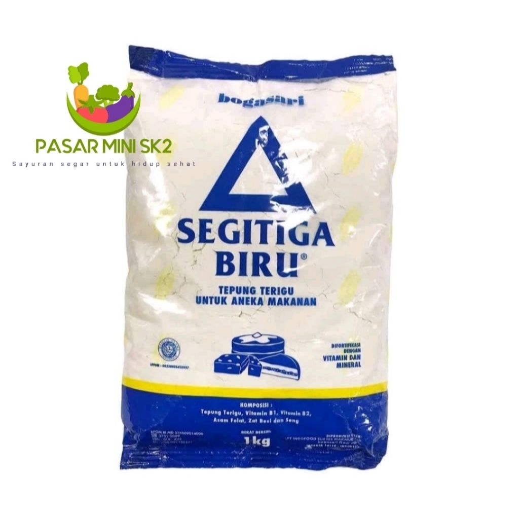 

tepung gandum segitiga biru 1kg