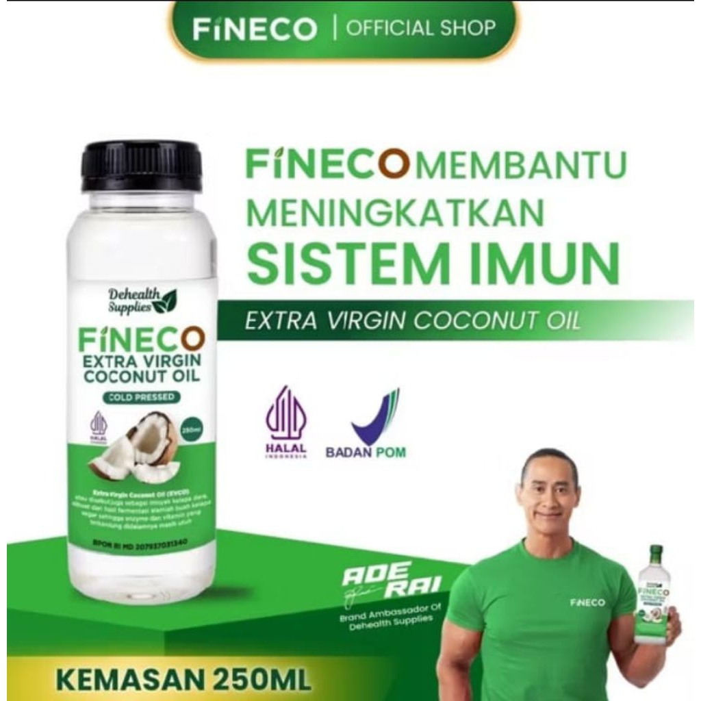 

Dehealth Supplies - Fineco Extra Virgin Coconut Oil 250ml Botol Plastik